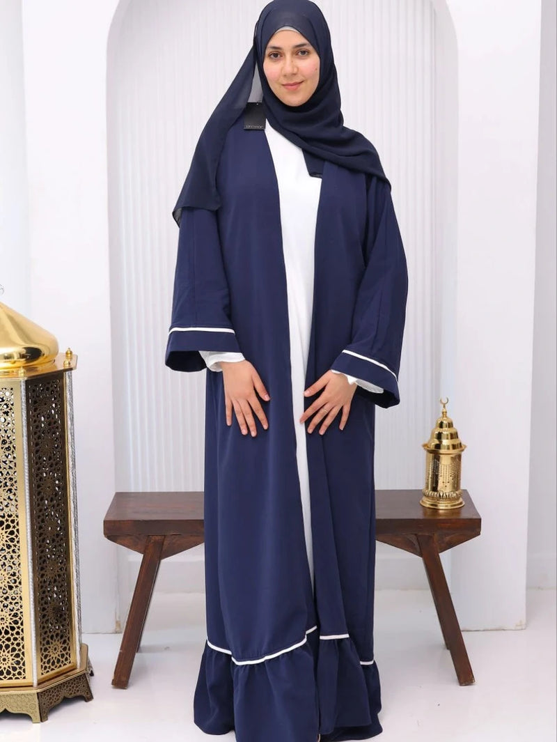عباية زرقاء داكنة