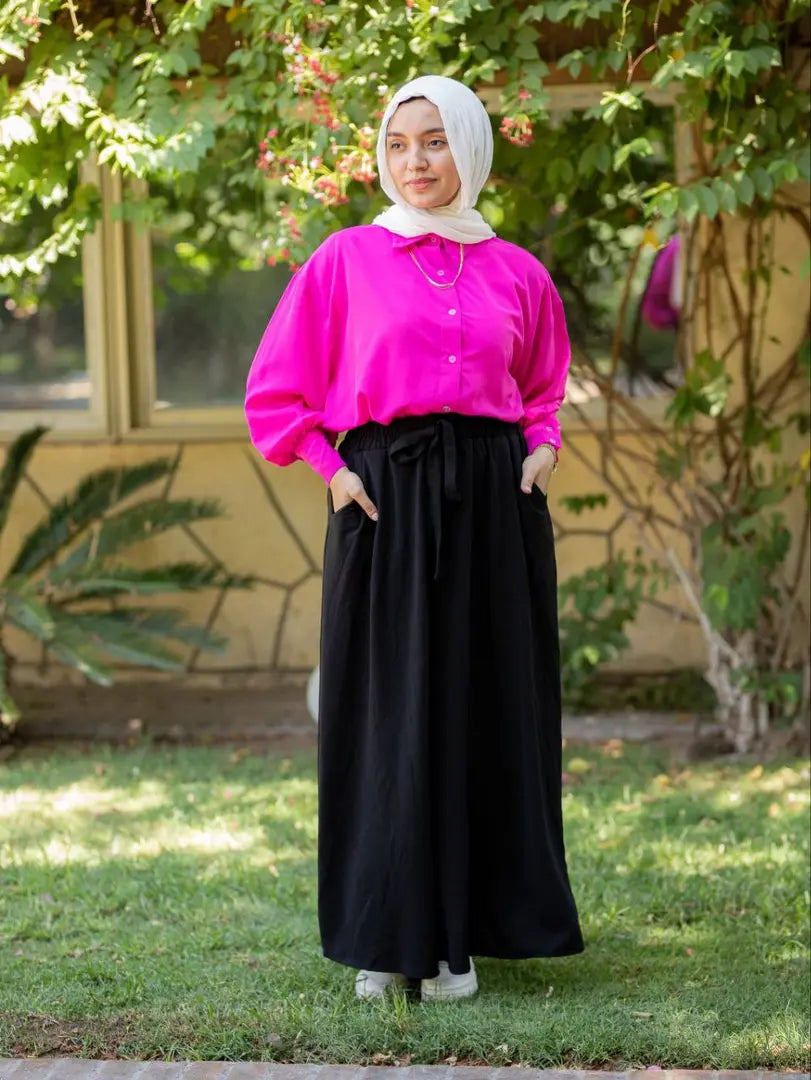 Half cloth pocket skirt