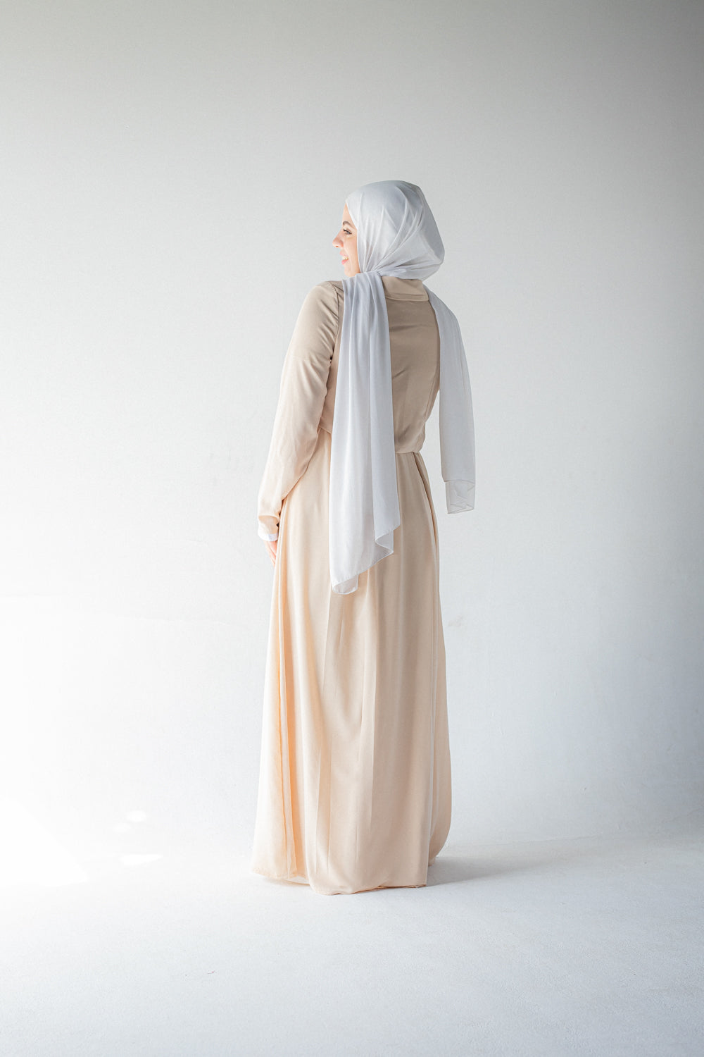 Dress with short blouse