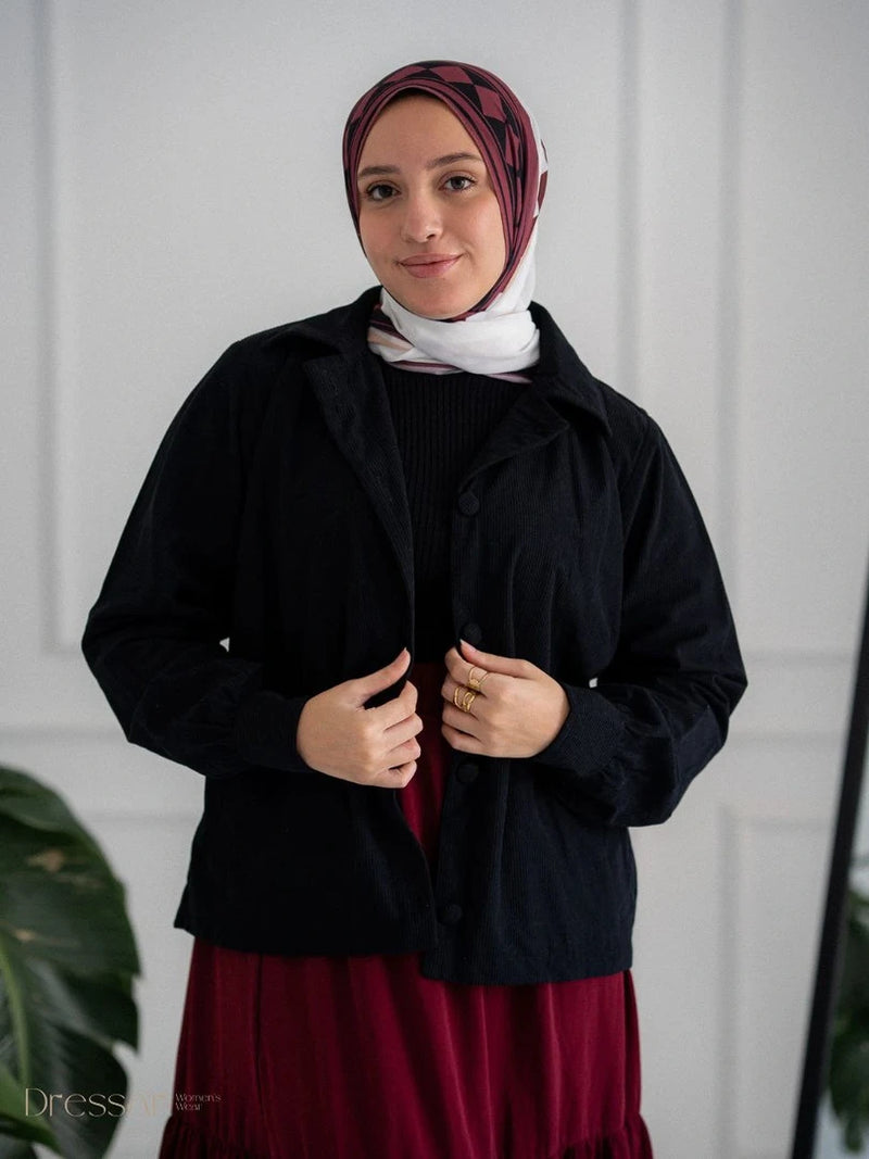 سترة بسكويت مخملية
