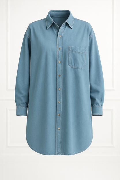 Long sleeve denim shirt