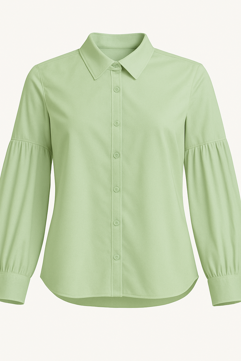 Mint Blouse with Collar | بلوزة ياقة كلاسيك (منت)