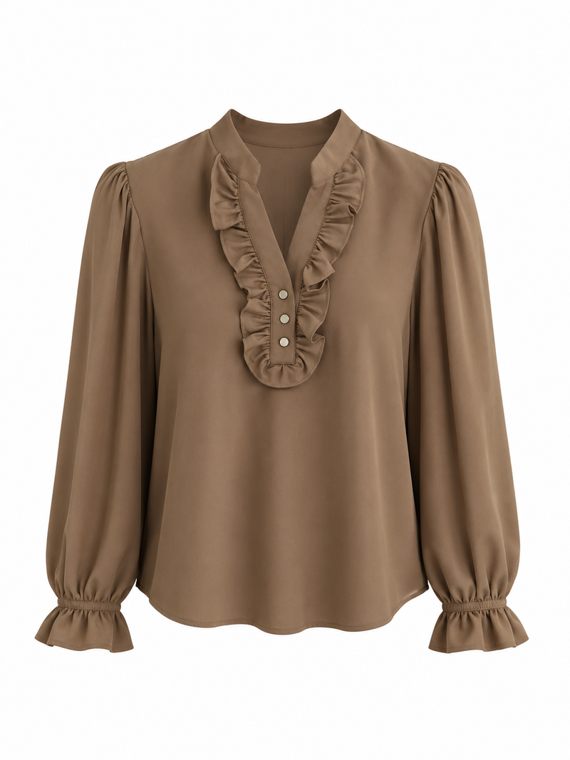 Ruffle Neck Blouse