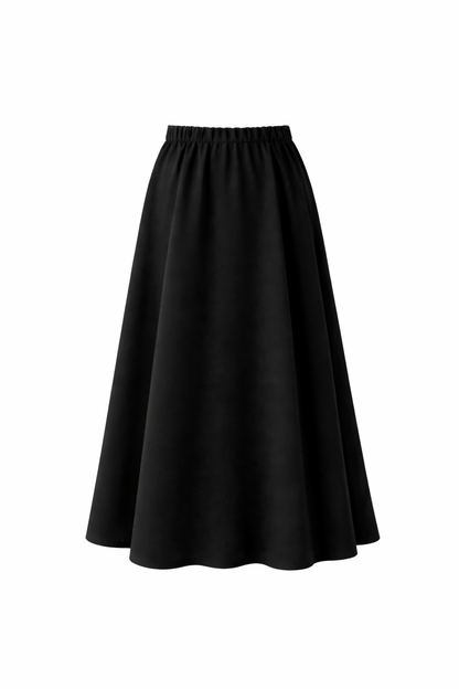 Boxy Classic Skirt | جيبة كلاسيك بخصر عالي