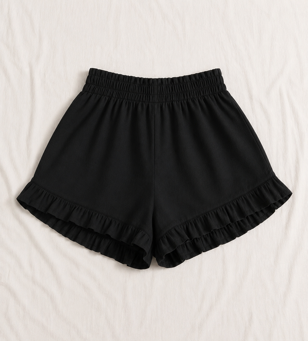 Ruffle Hem Home wear Shorts
