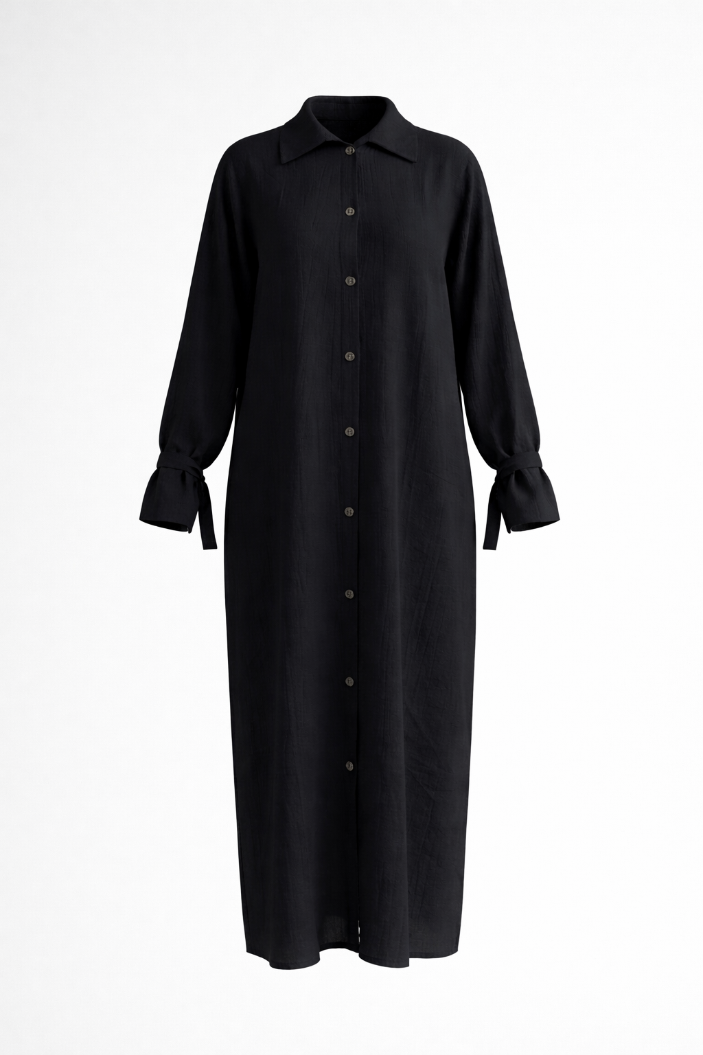 Long Linen Shirt Dress | قميص كتان طويل