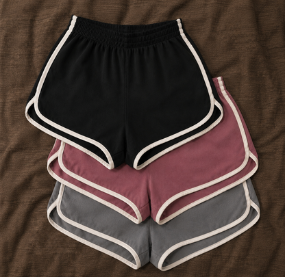 شورت بيتي بفتحة جانبية - عرض ٣ قطع بسعر ٢ | Homewear Shorts Bundle (Buy 2 Get 1 Free)