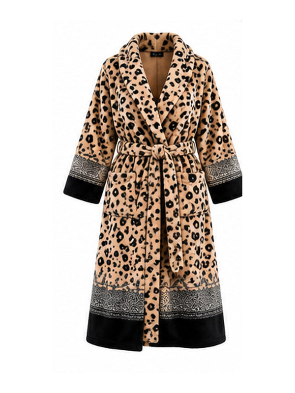 روب تايجر فرو | Leopard Print Fur Robe