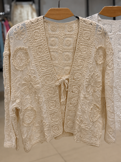 Diamond Crochet Cardigan