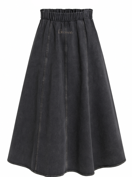 Black Cloche jeans skirt